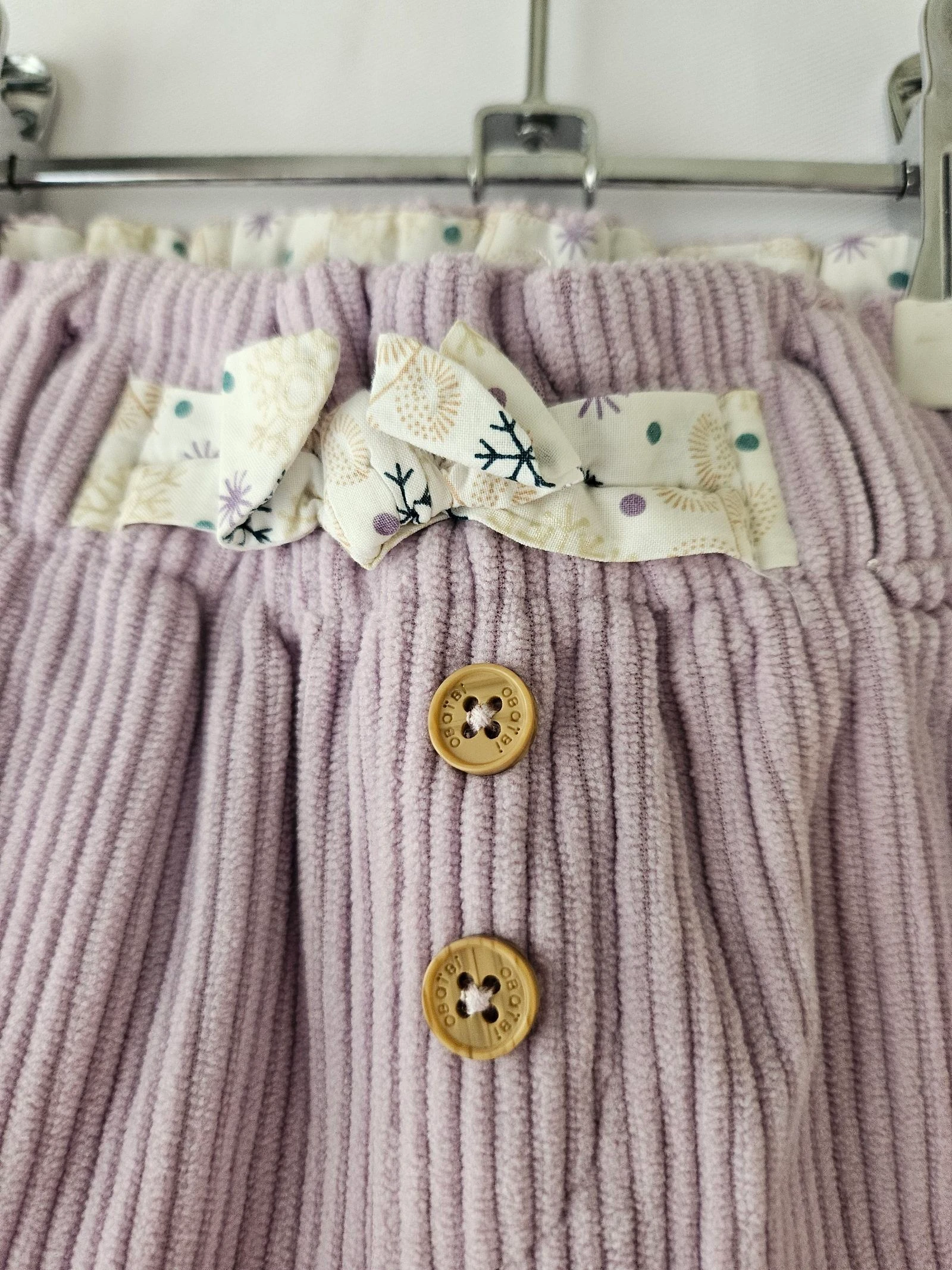 Shorts de veludo tamanho 6 meses – photo 3